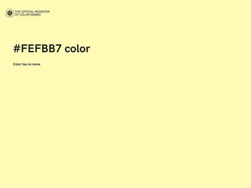 #FEFBB7 color image