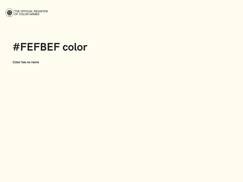 #FEFBEF color image