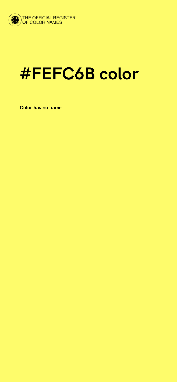 #FEFC6B color image