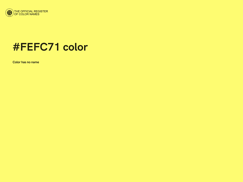 #FEFC71 color image