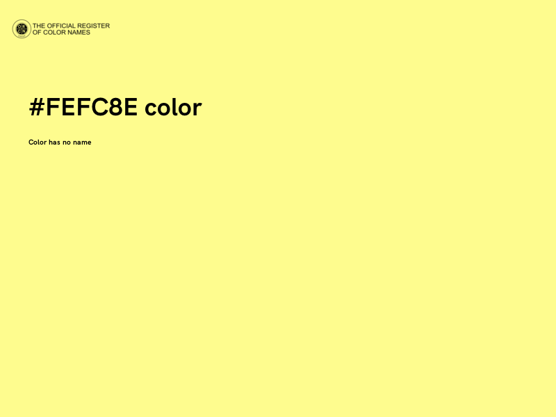#FEFC8E color image