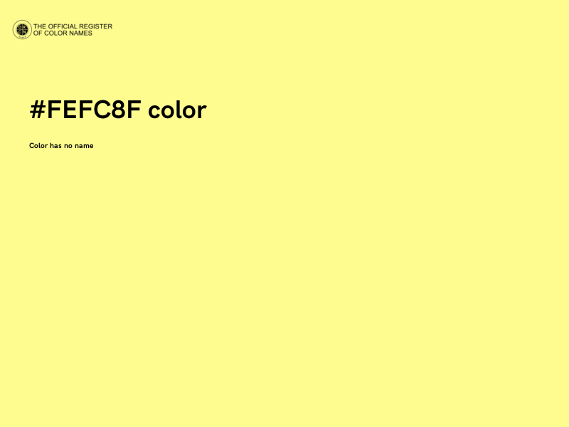 #FEFC8F color image