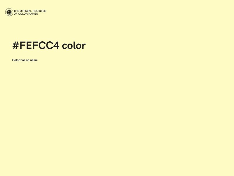 #FEFCC4 color image