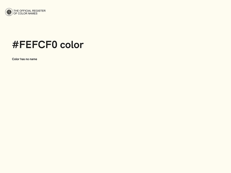 #FEFCF0 color image