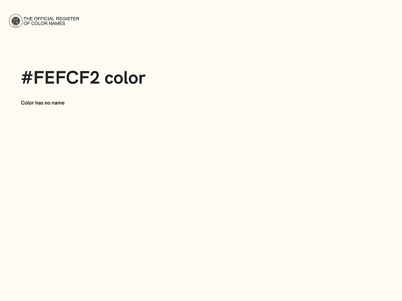 #FEFCF2 color image