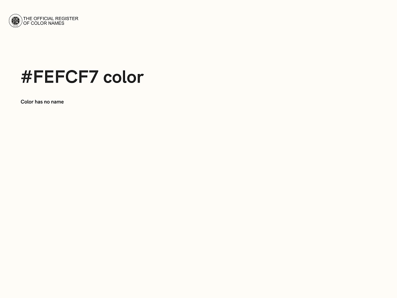 #FEFCF7 color image