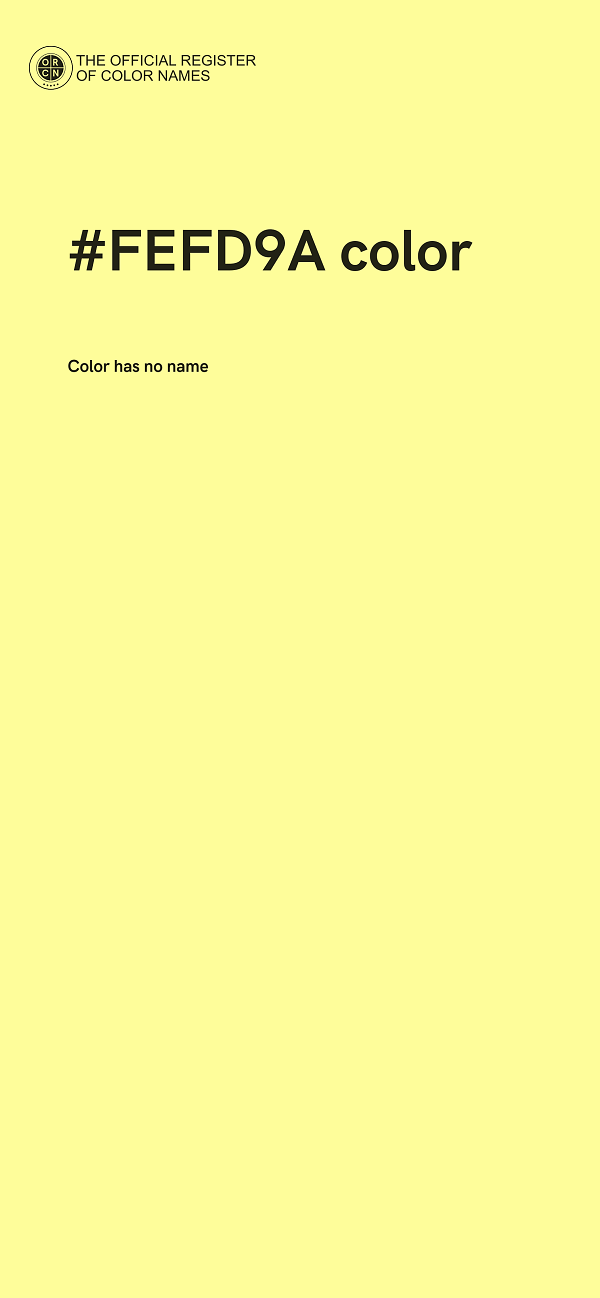#FEFD9A color image