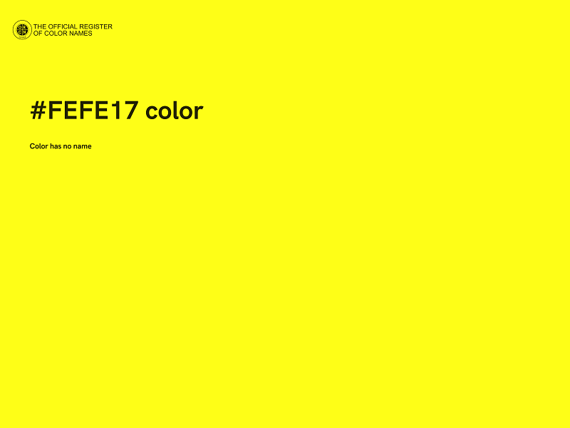 #FEFE17 color image