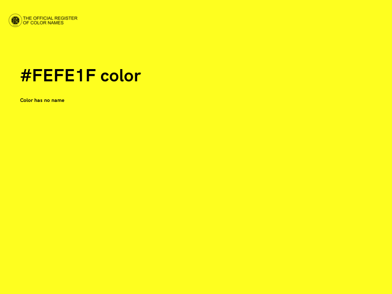 #FEFE1F color image