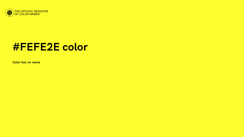 #FEFE2E color image
