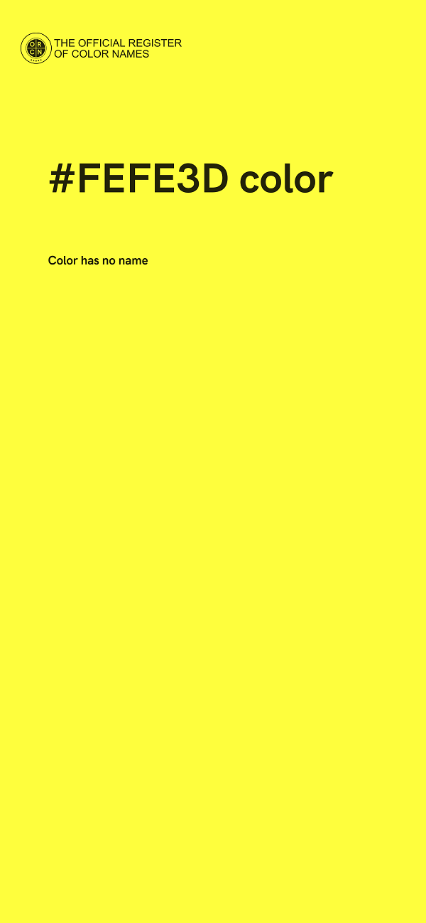 #FEFE3D color image