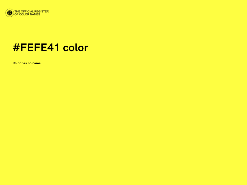 #FEFE41 color image