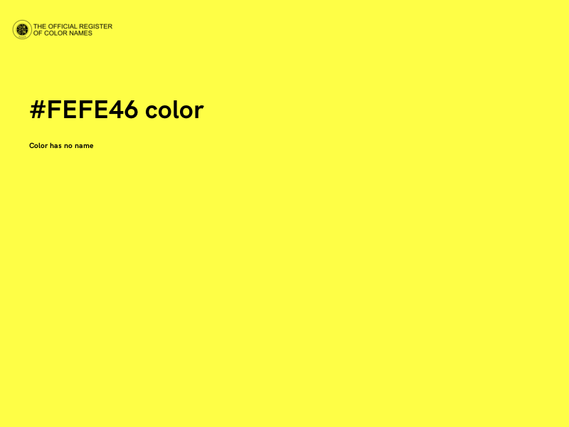 #FEFE46 color image