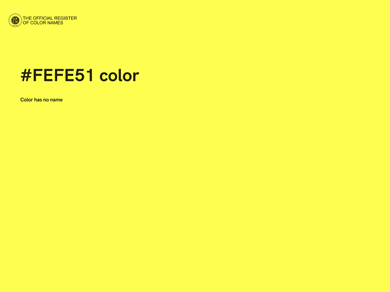 #FEFE51 color image