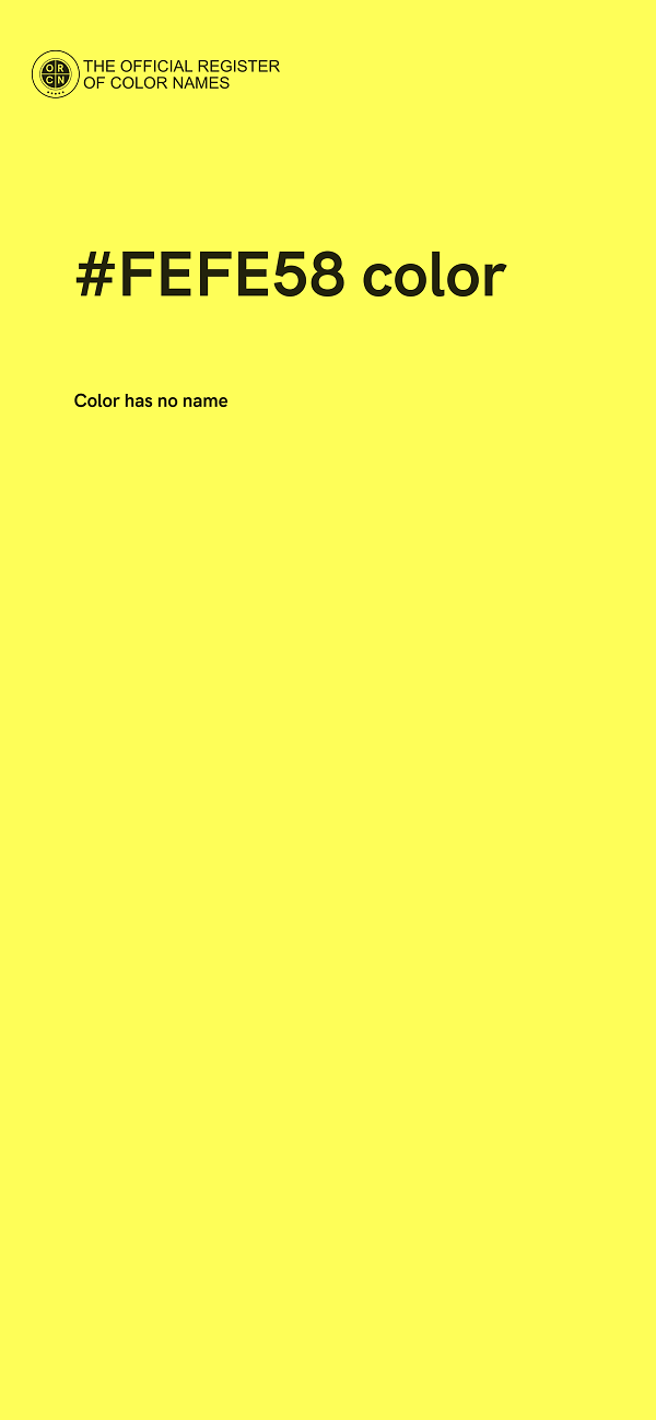 #FEFE58 color image