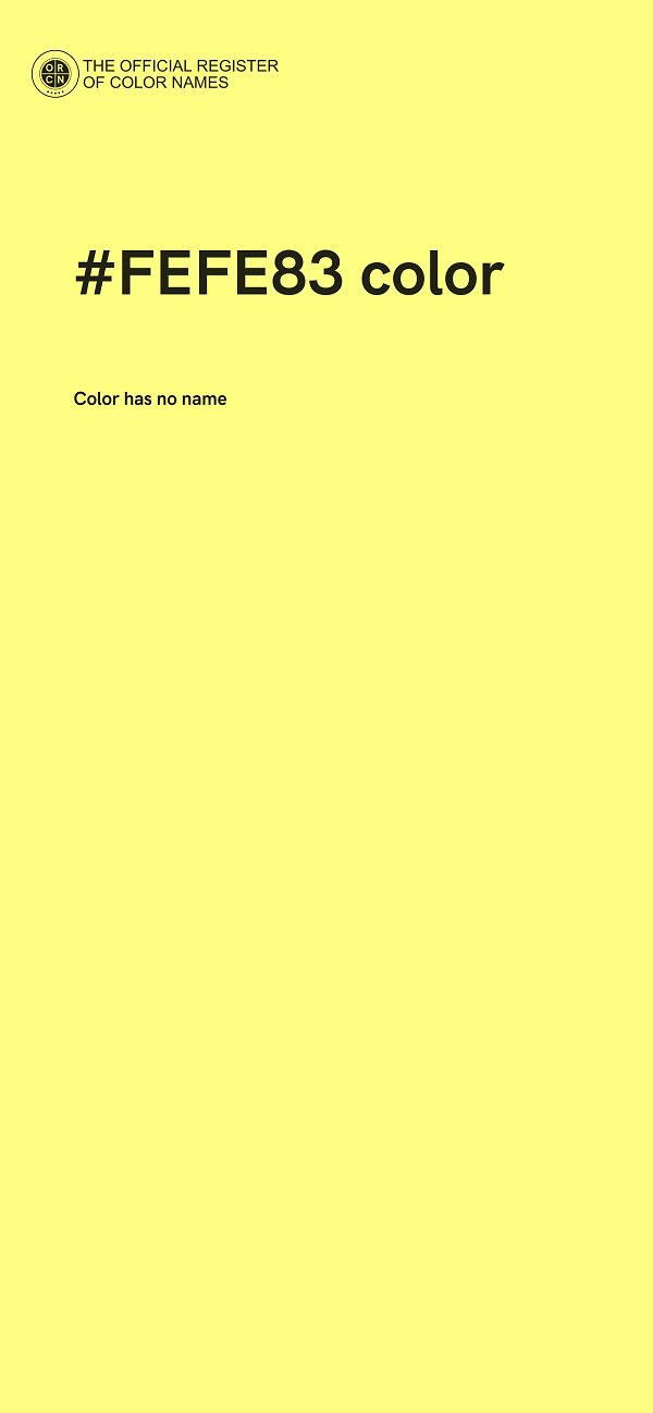 #FEFE83 color image