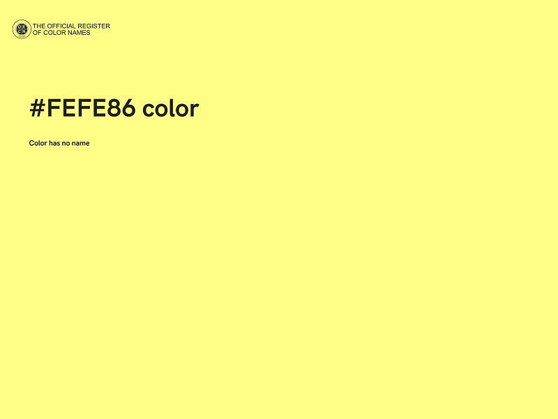 #FEFE86 color image