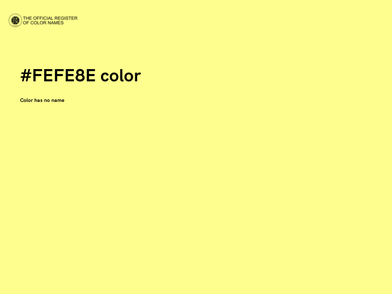 #FEFE8E color image