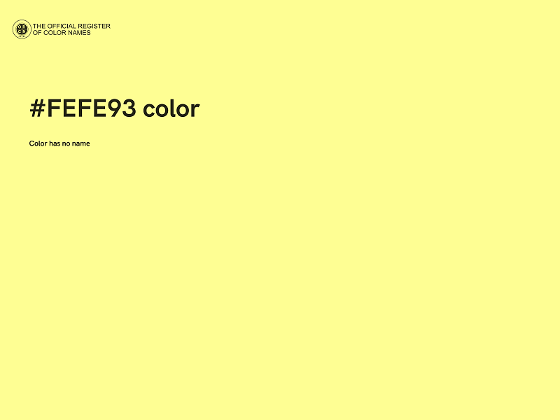 #FEFE93 color image