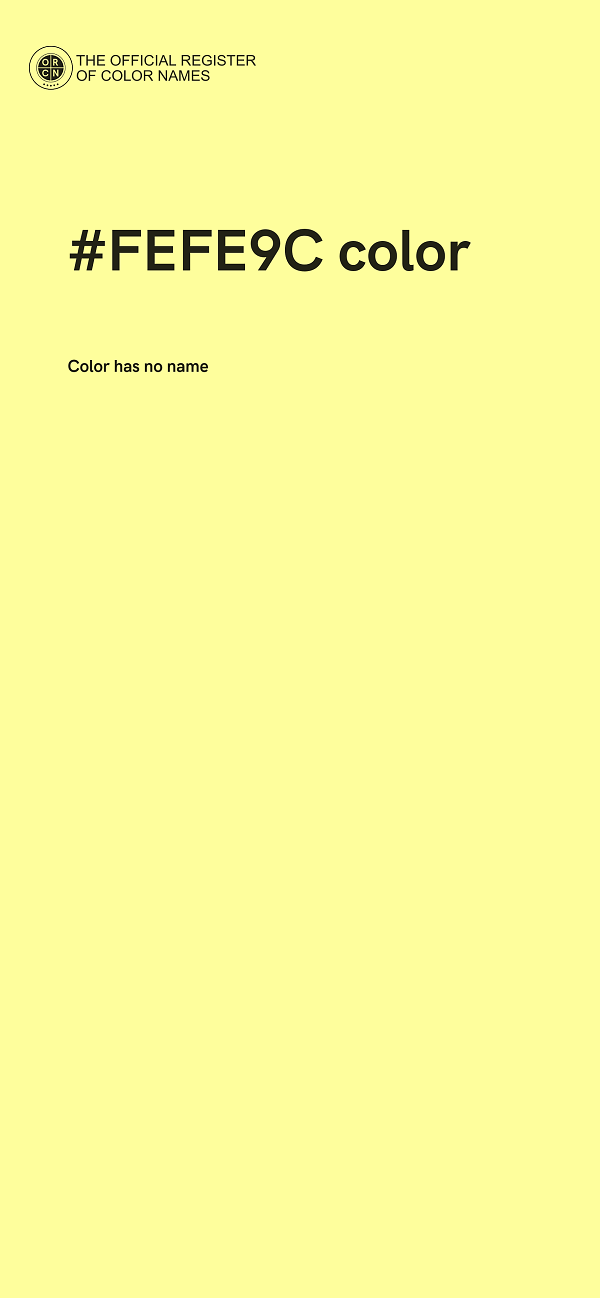 #FEFE9C color image
