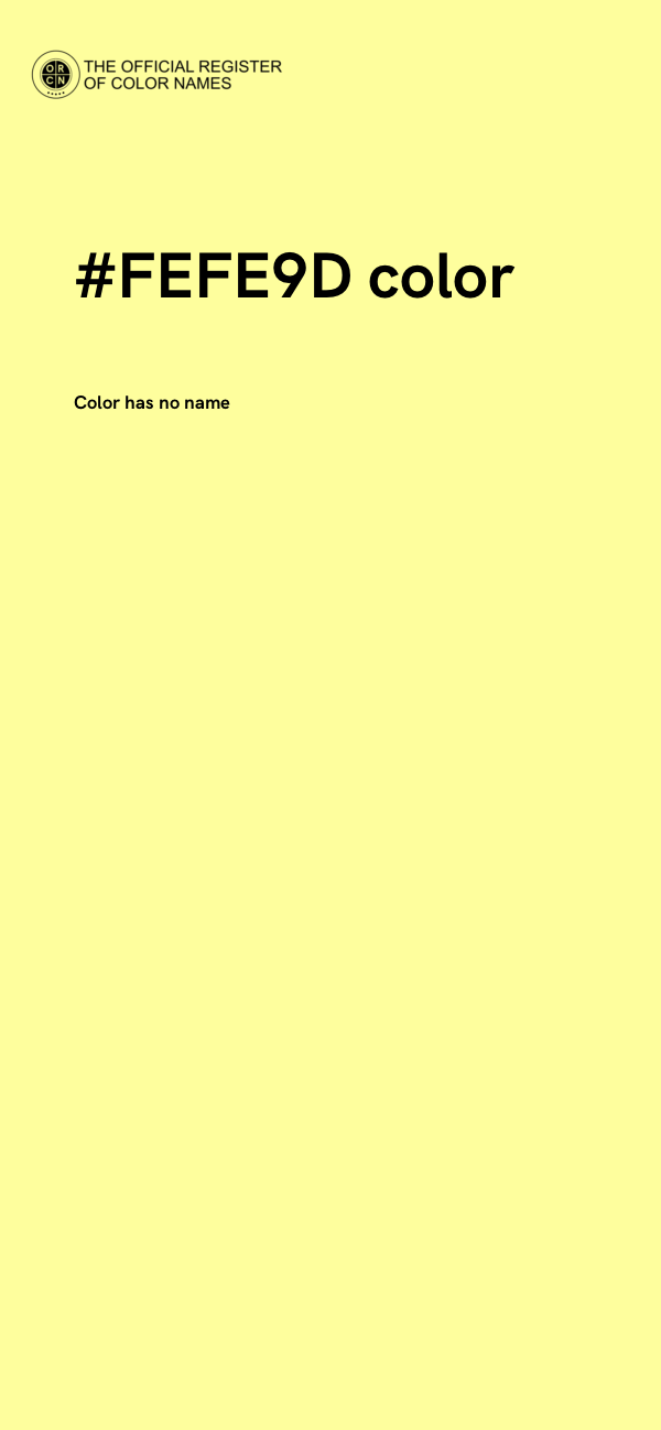 #FEFE9D color image