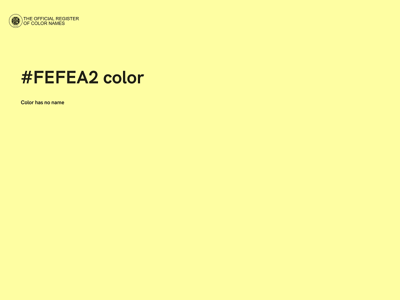 #FEFEA2 color image