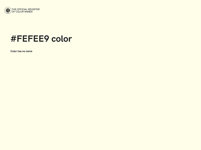 #FEFEE9 color image