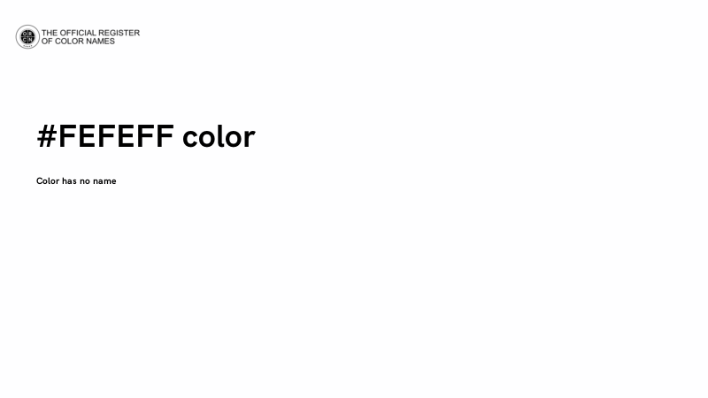 #FEFEFF color image