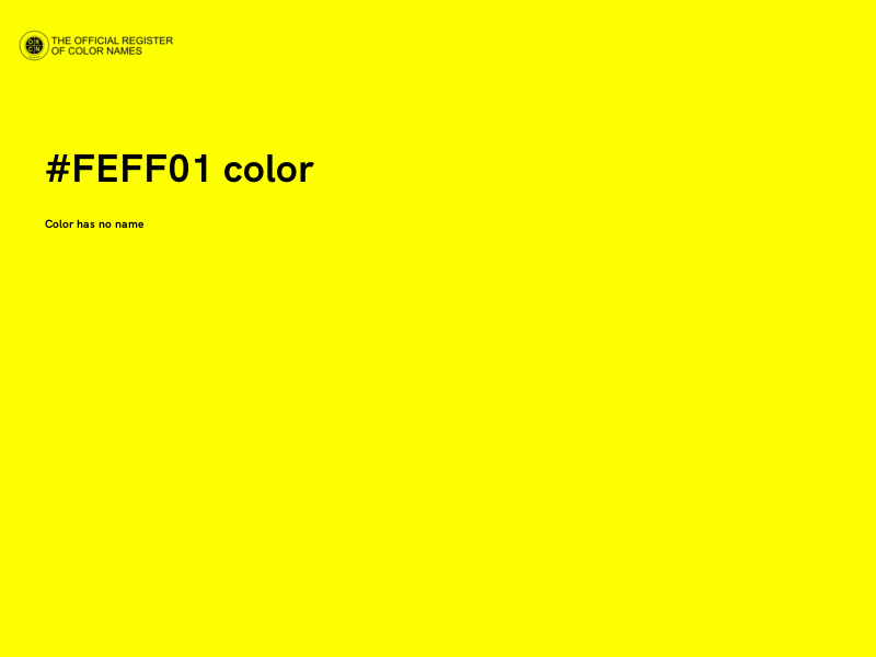 #FEFF01 color image
