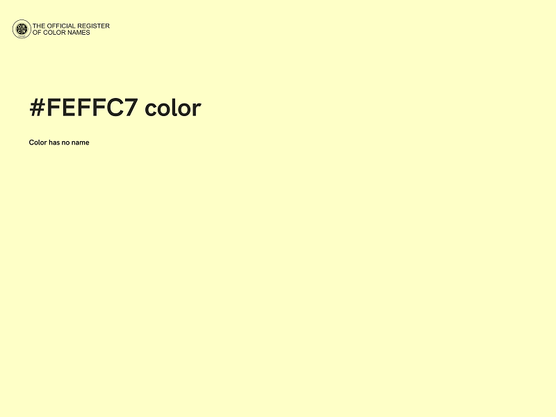 #FEFFC7 color image