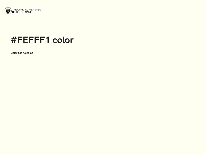 #FEFFF1 color image