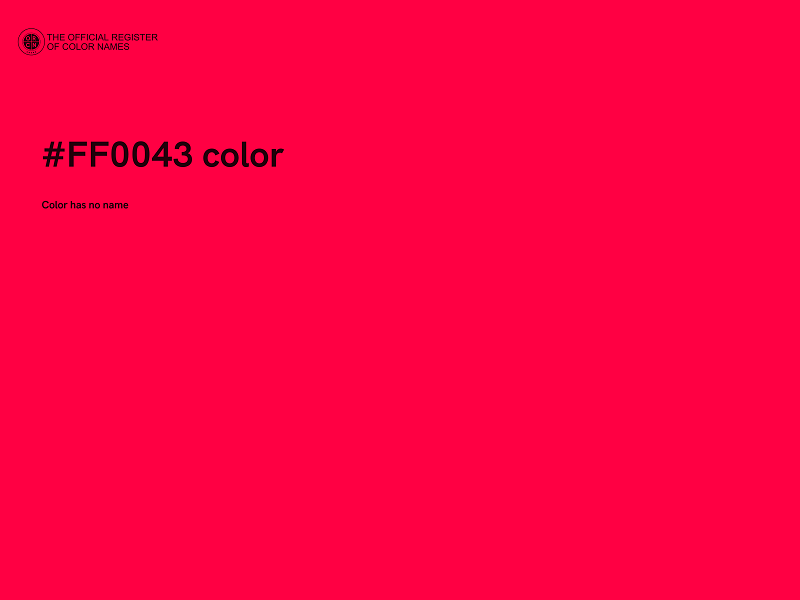 #FF0043 color image