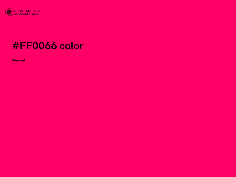#FF0066 color image