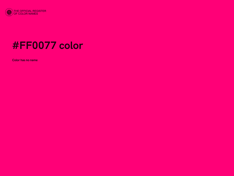 #FF0077 color image