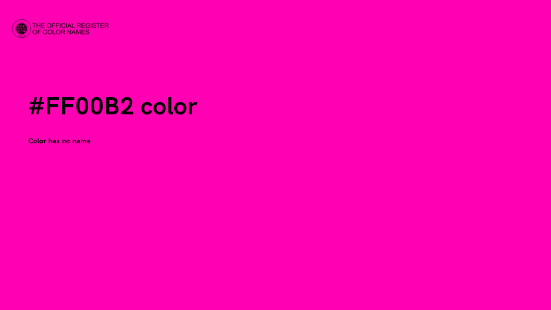 #FF00B2 color image