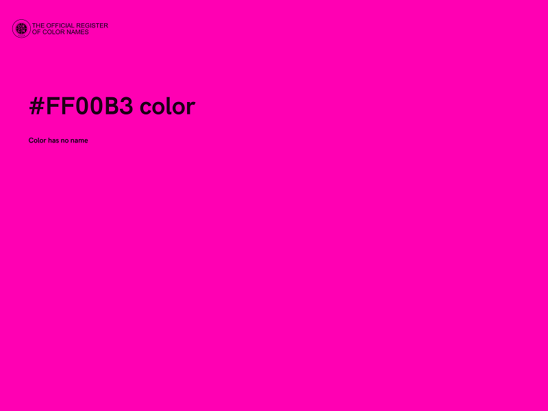 #FF00B3 color image