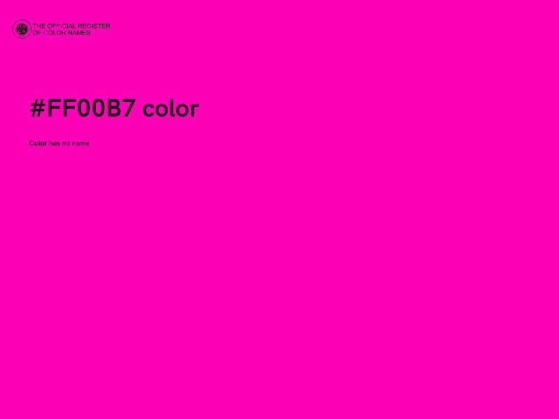 #FF00B7 color image