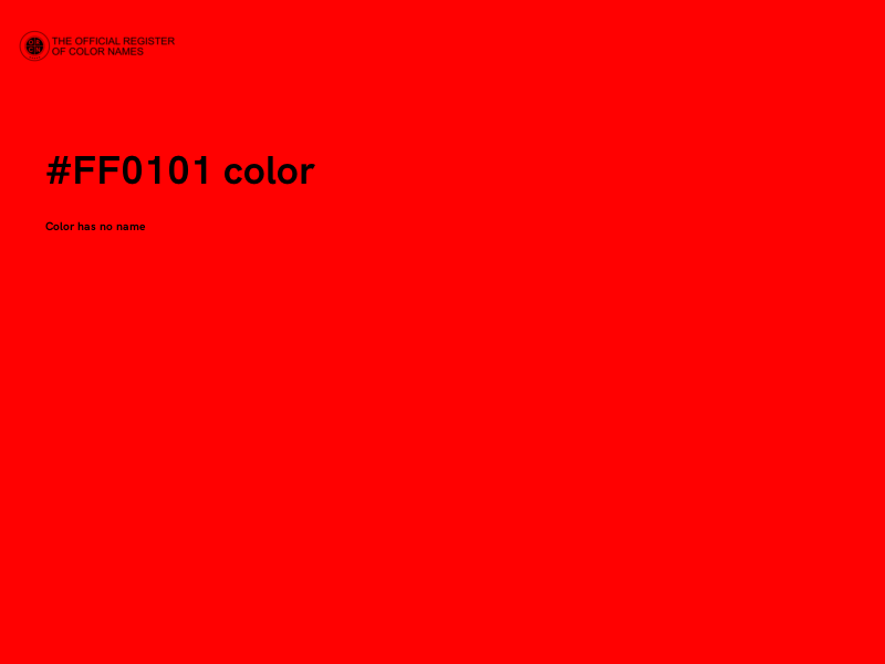 #FF0101 color image