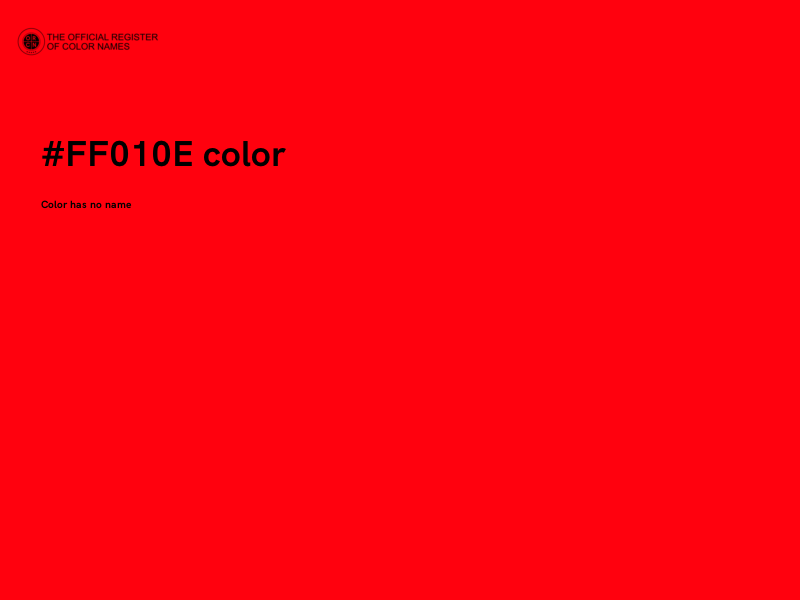 #FF010E color image