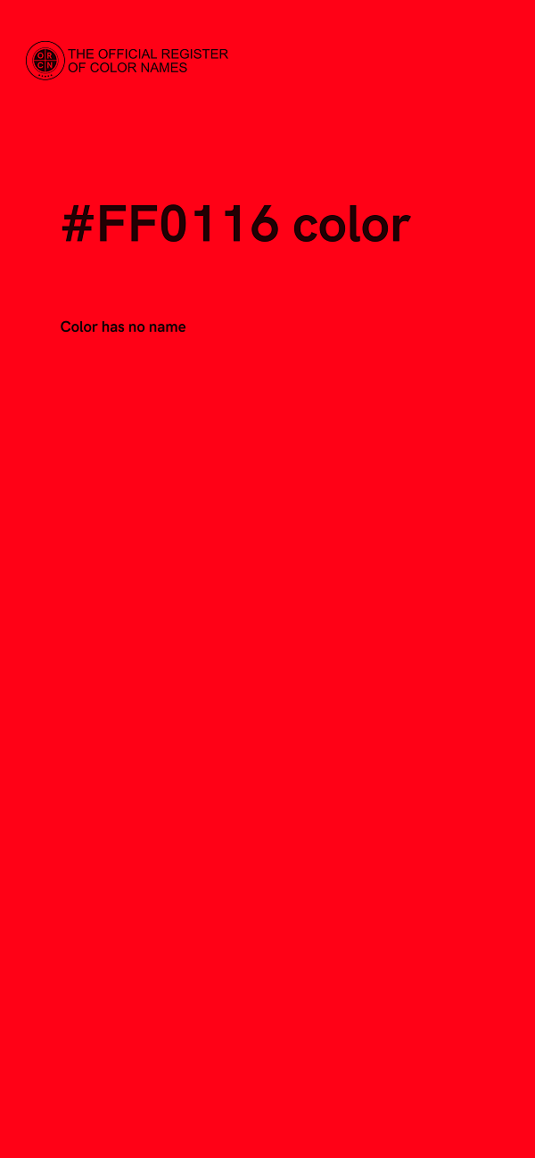 #FF0116 color image