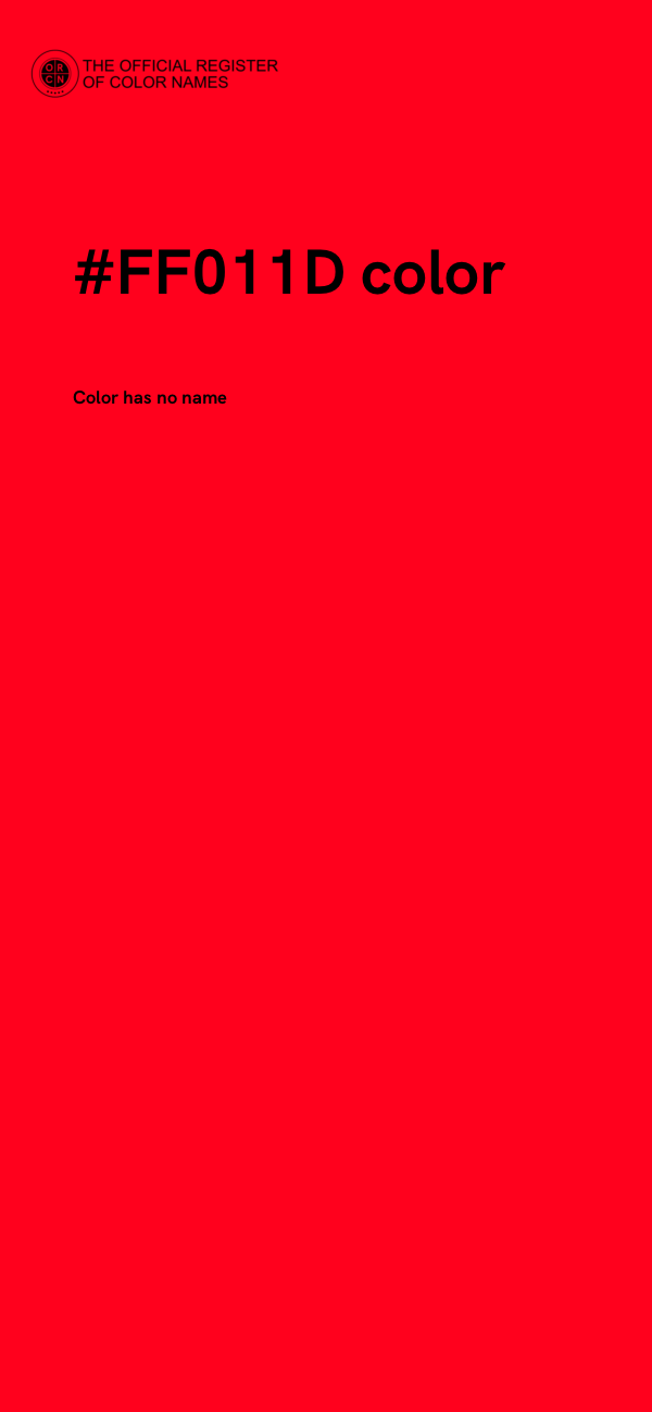 #FF011D color image