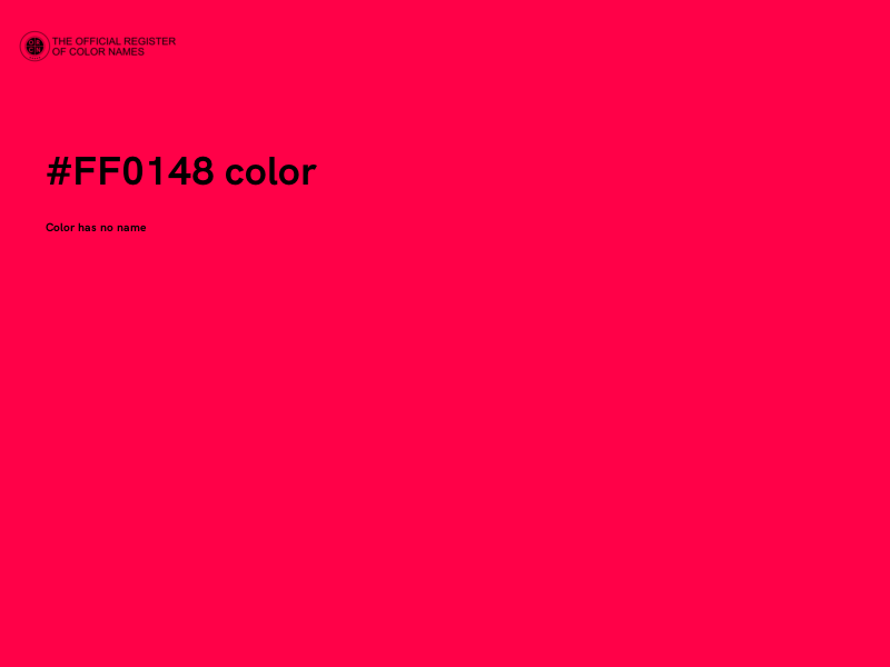 #FF0148 color image