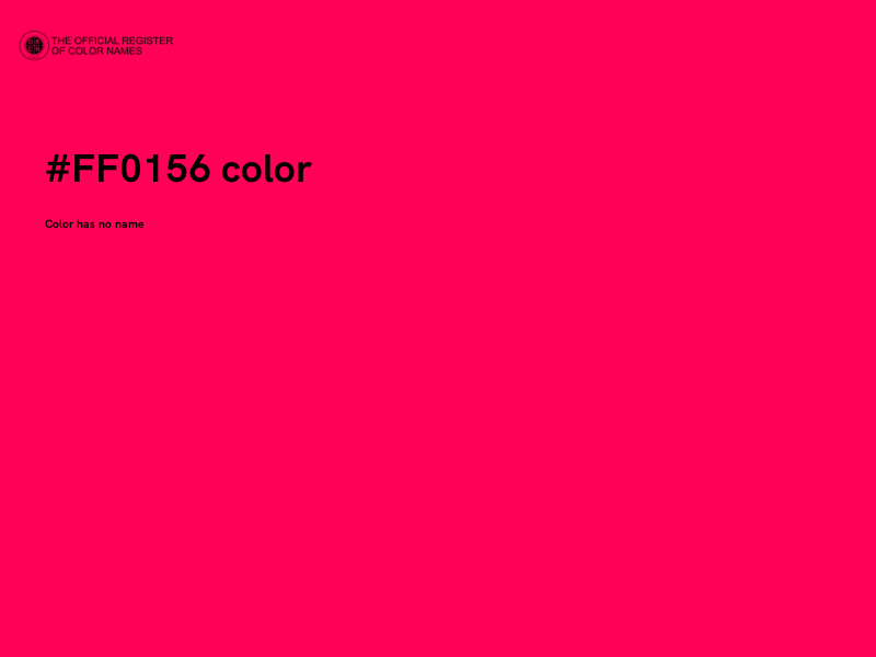 #FF0156 color image