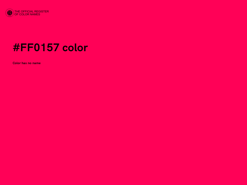 #FF0157 color image
