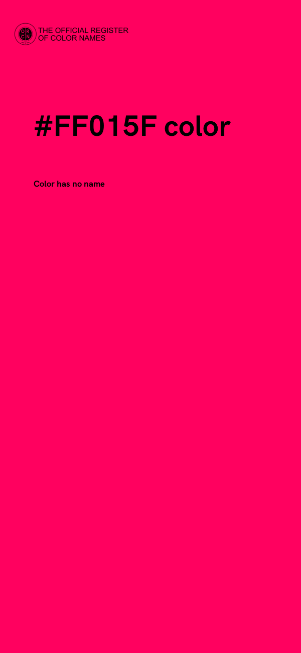 #FF015F color image