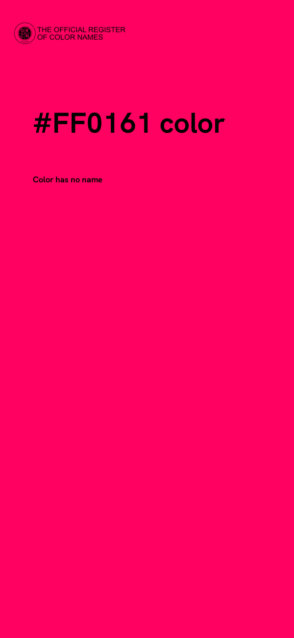 #FF0161 color image