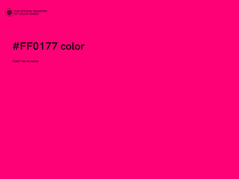 #FF0177 color image