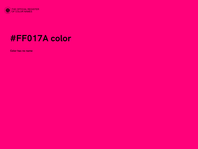 #FF017A color image