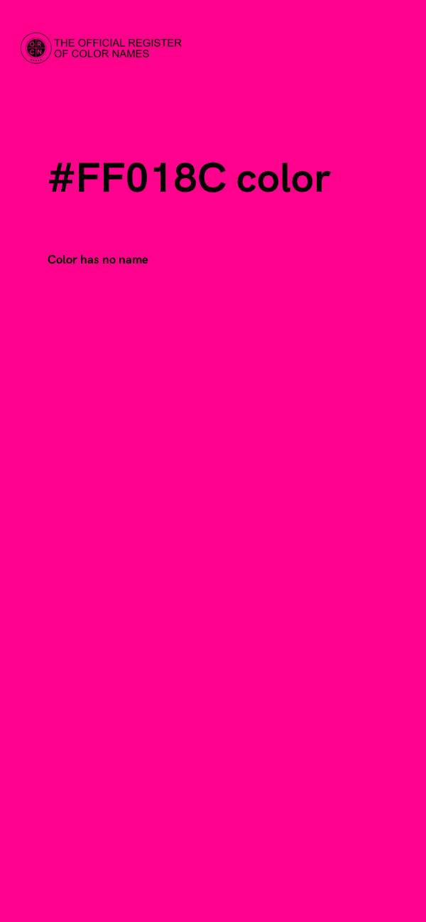 #FF018C color image