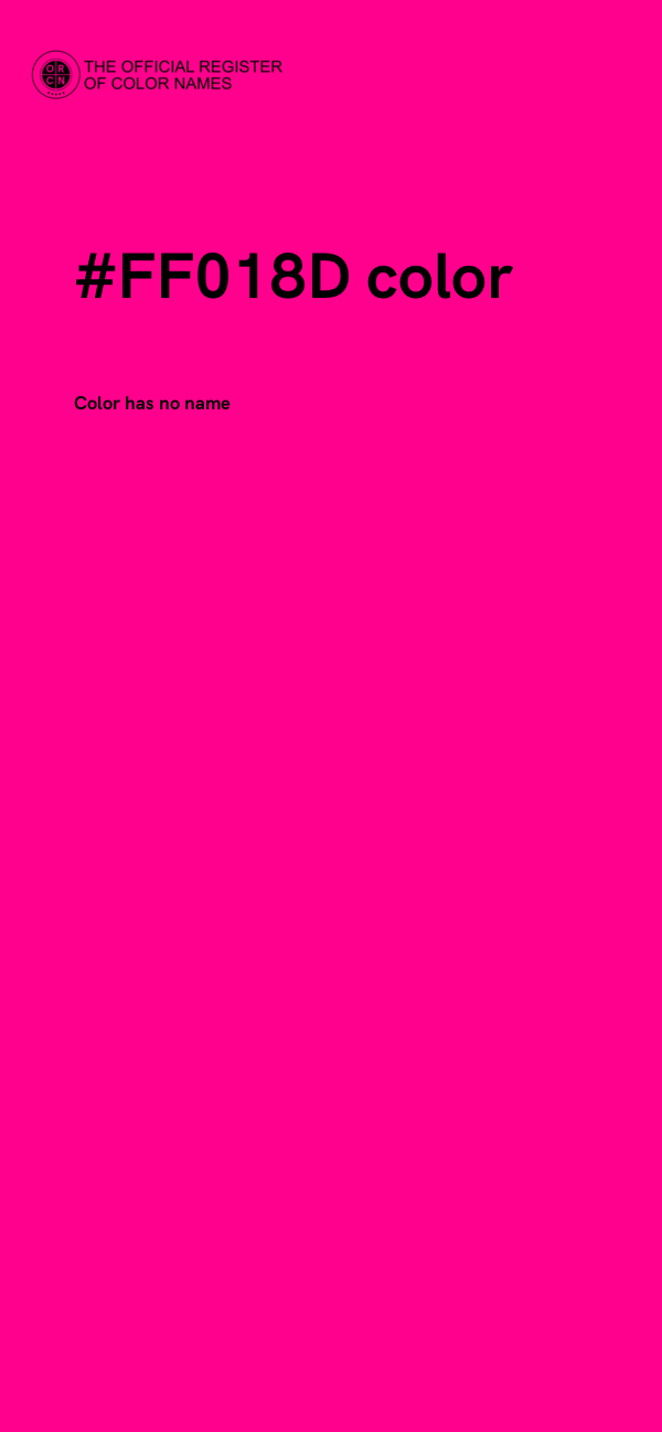 #FF018D color image